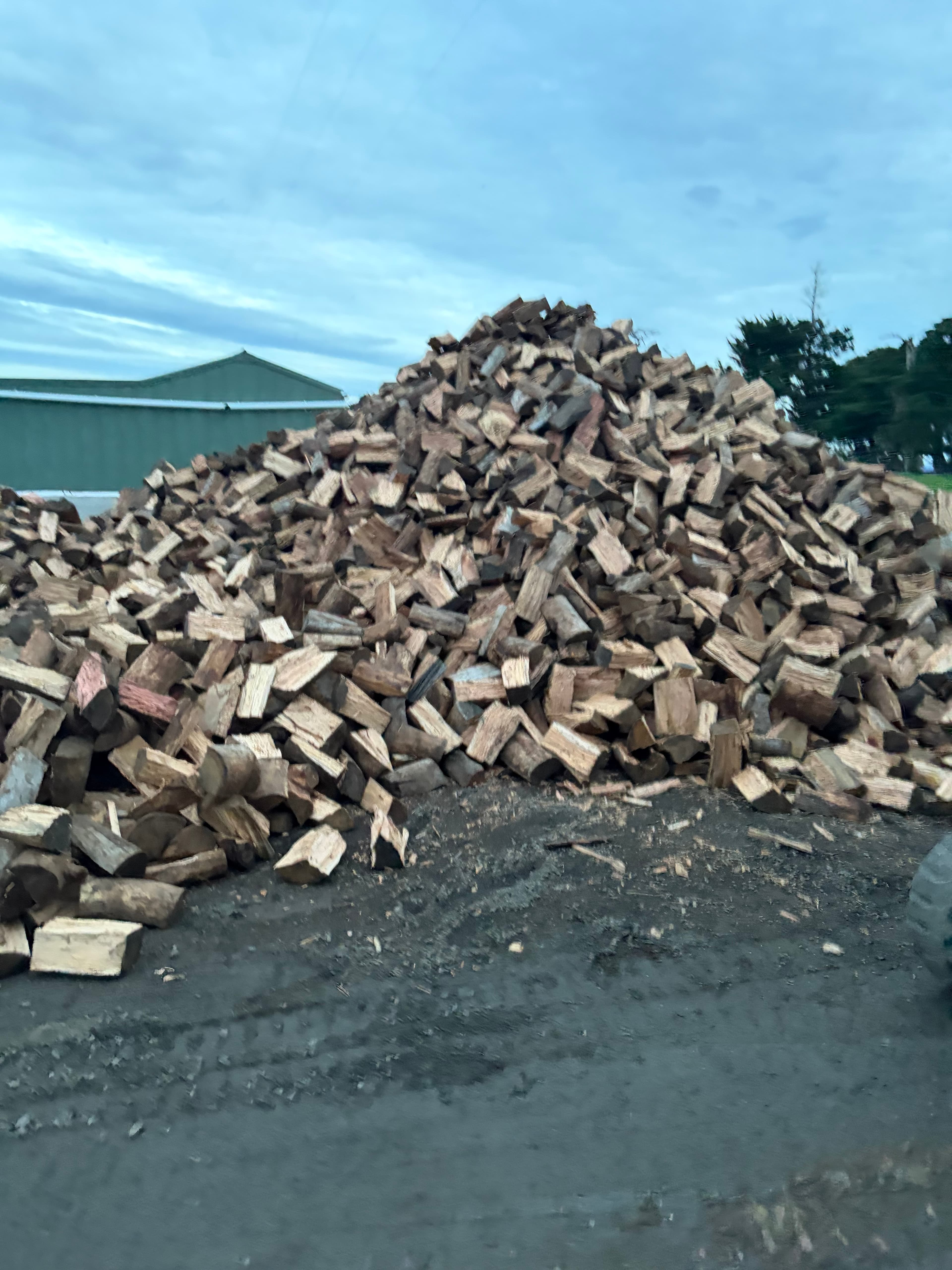 Seasoned firewood for sale at the AA Firewood Supply Longwarry yard